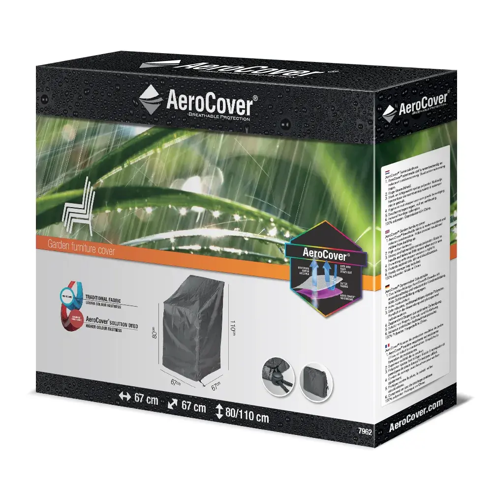 Aerocover Stapelstoelhoes 67x67x80/110 Cm 3 Aerocover Stapelstoelhoes 67x67x80/110 Cm