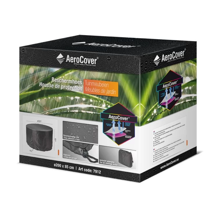 Aerocover Tuinmeubelhoes Ø250x85 Cm 3 Aerocover Tuinmeubelhoes Ø250x85 Cm