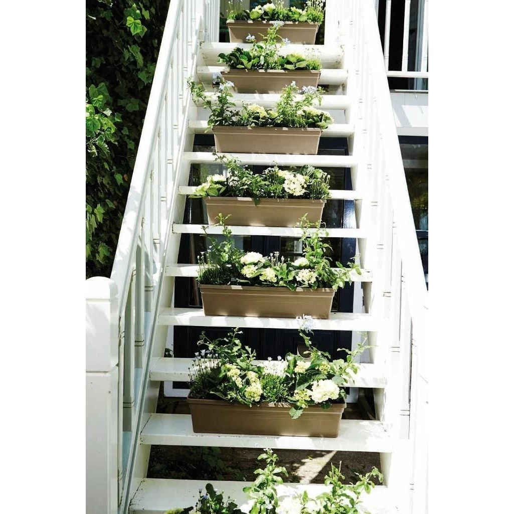 Elho Barcelona Xl Balkonbak 80 Antraciet 5 Elho Barcelona Xl Balkonbak 80 Antraciet - Afbeelding 3