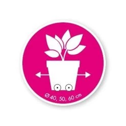 Elho Loft Urban Round Wheels 40 White -Tuin & Buiten elho loft urban round wheels 40 white 1519726057 2 l