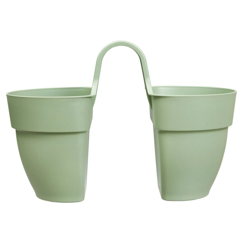 Elho Vibia Campana Flower Twin 21 Pistachegroen 4 Elho Vibia Campana Flower Twin 21 Pistachegroen - Afbeelding 2
