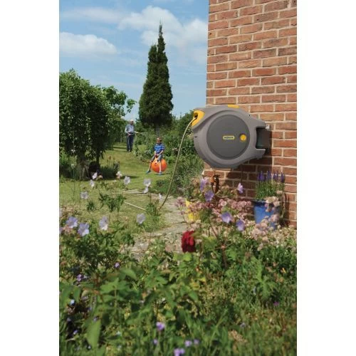 Hozelock Auto Reel Wandslangbox 25 Meter Grijs 4 Hozelock Auto Reel Wandslangbox 25 Meter Grijs - Afbeelding 2