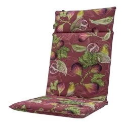 Madison Zitkussen Hoge Rug Jasmijn Bordeaux 120 X 50