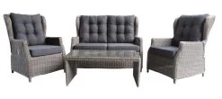 MeSaMi Ibiza Lounge Dining Set Kobo Grey