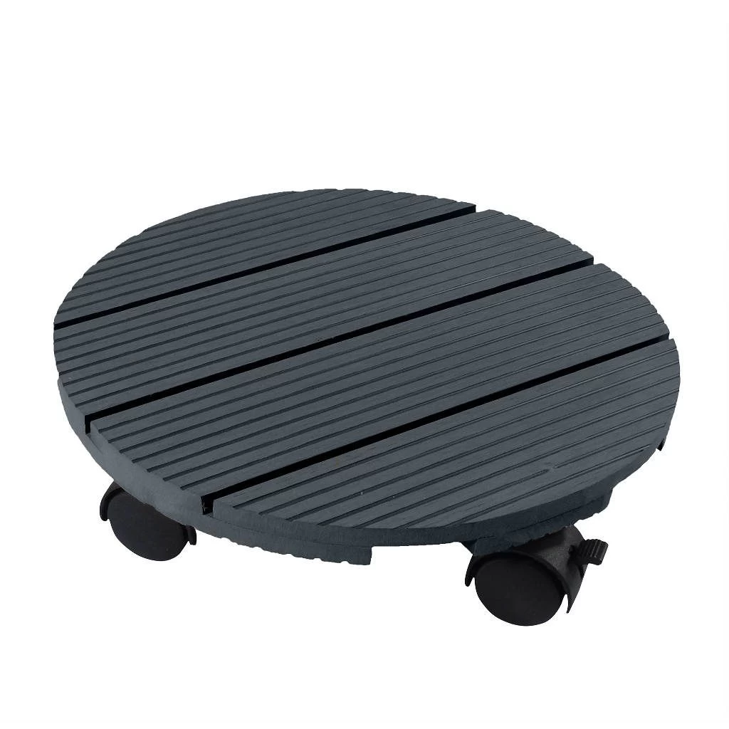 Nature Planttrolley Antraciet 30 Cm Rond 3 Nature Planttrolley Antraciet 30 Cm Rond