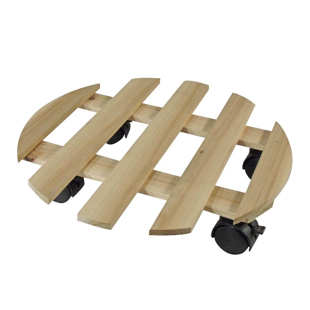 Nature Planttrolley Hout 35 Cm Rond 3 Nature Planttrolley Hout 35 Cm Rond