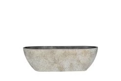 Nova Balkonbak Half Rond 55 Concrete Gold