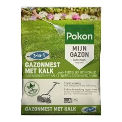 Pokon Gazonmest Met Kalk 3-in-1 75 M2