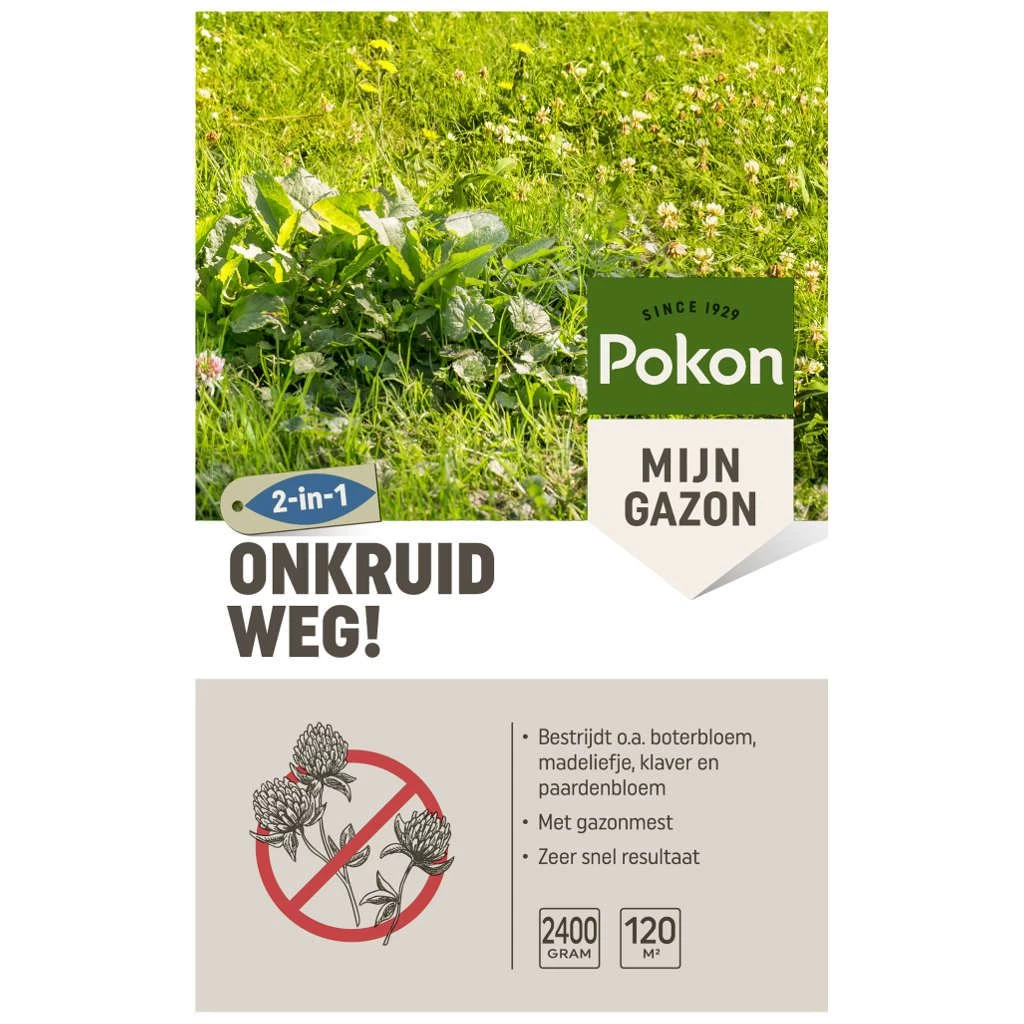 Pokon Onkruidweg 2400 Gram 3 Pokon Onkruidweg 2400 Gram
